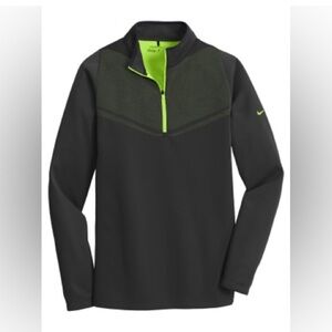 Nike Performance Jacket in Black and Neon Green